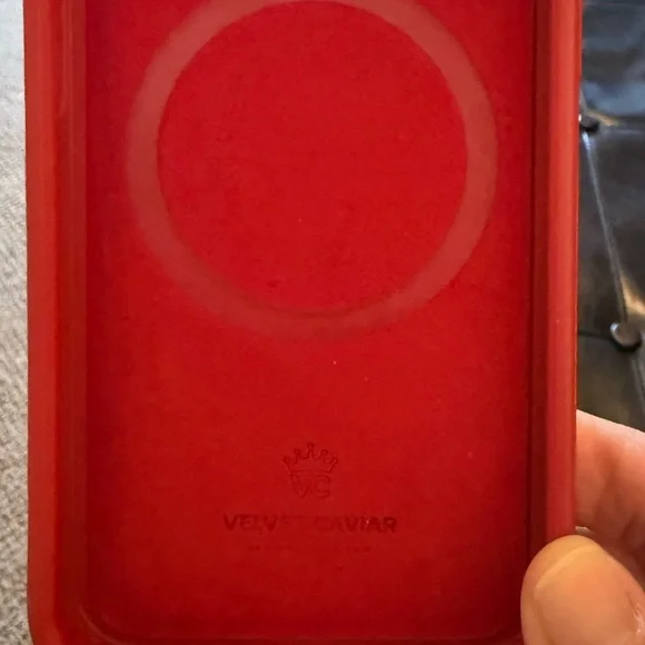 Velvet Caviar Red and Pink Checkered Phone Case with Ring Holder. Fits iPhone 13 - Picture 6 of 6